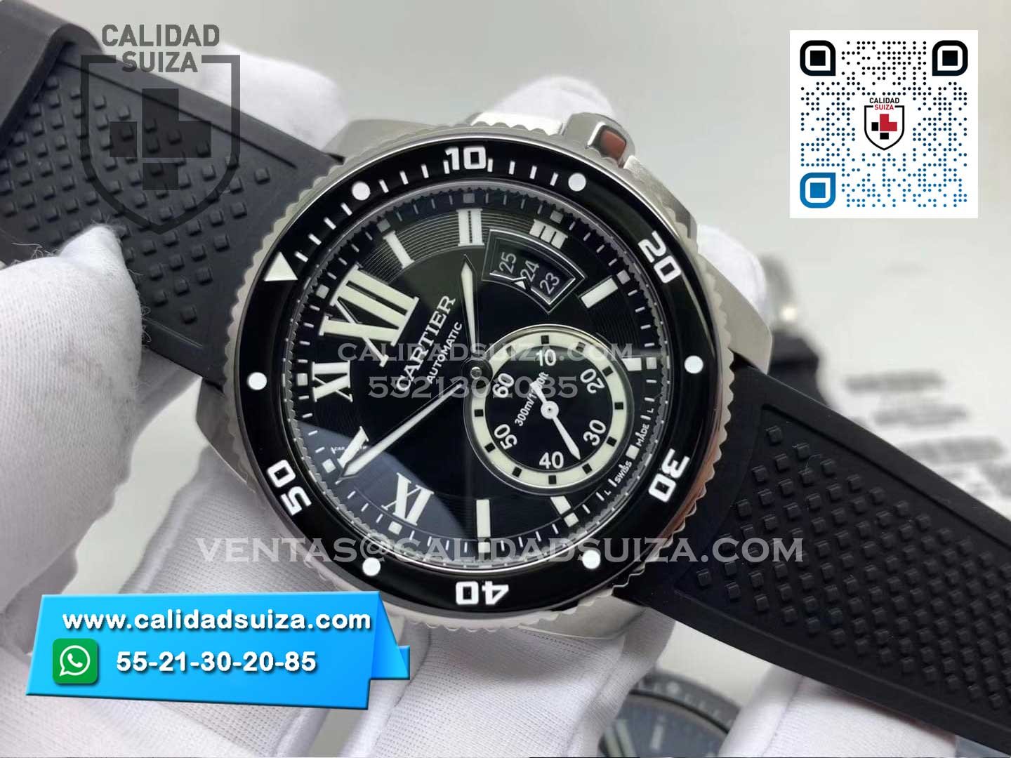 Cartier Calibre Diver Acero 42mm - Calidad Suiza