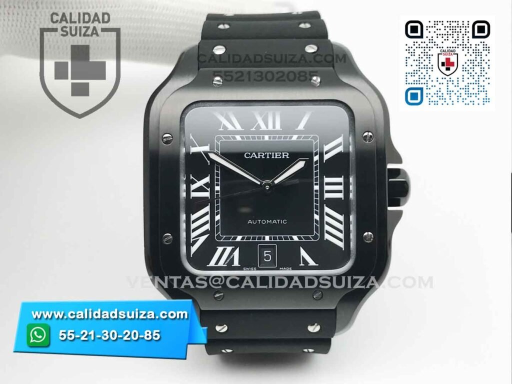 Cartier Santos 100 XL PVD Full Negro 40mm