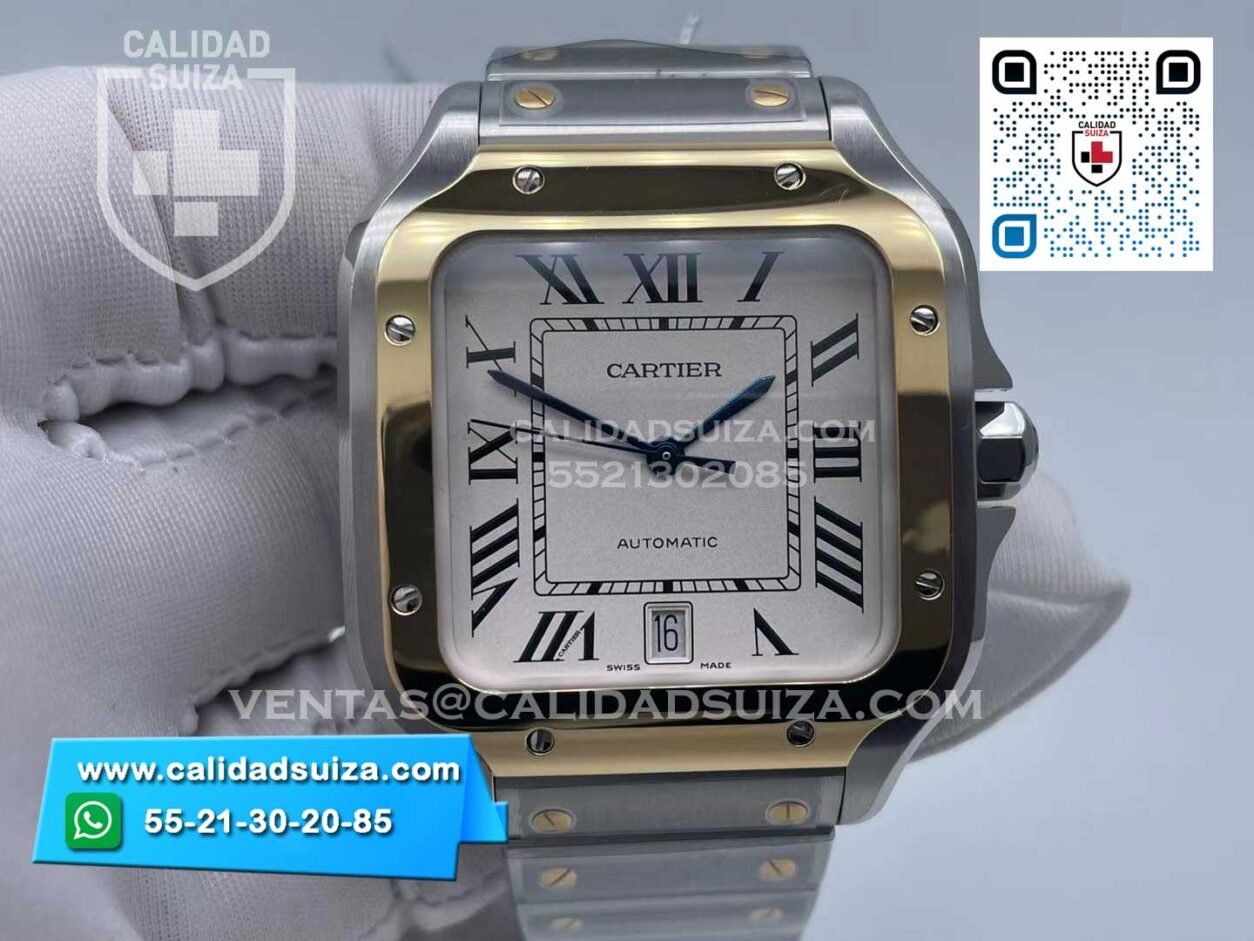 Cartier Santos 100  2 tonos 40mm con fechador