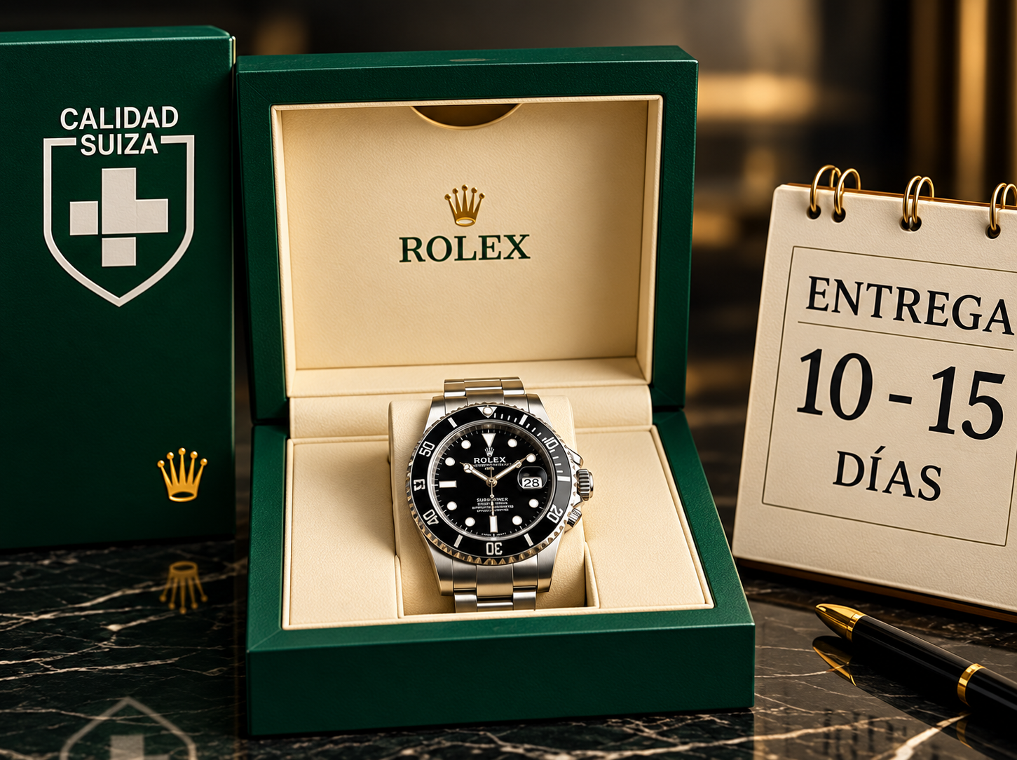 Tiempo de entrega de relojes de 10 a 15 días