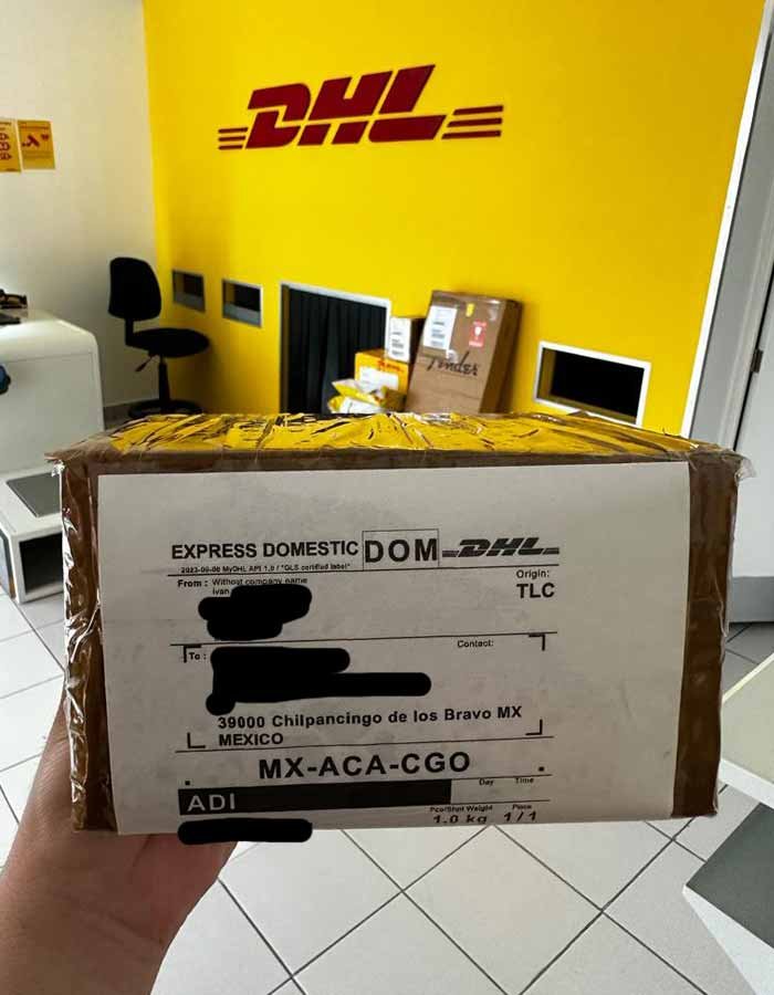Evidencia del proceso de envío, foto 5